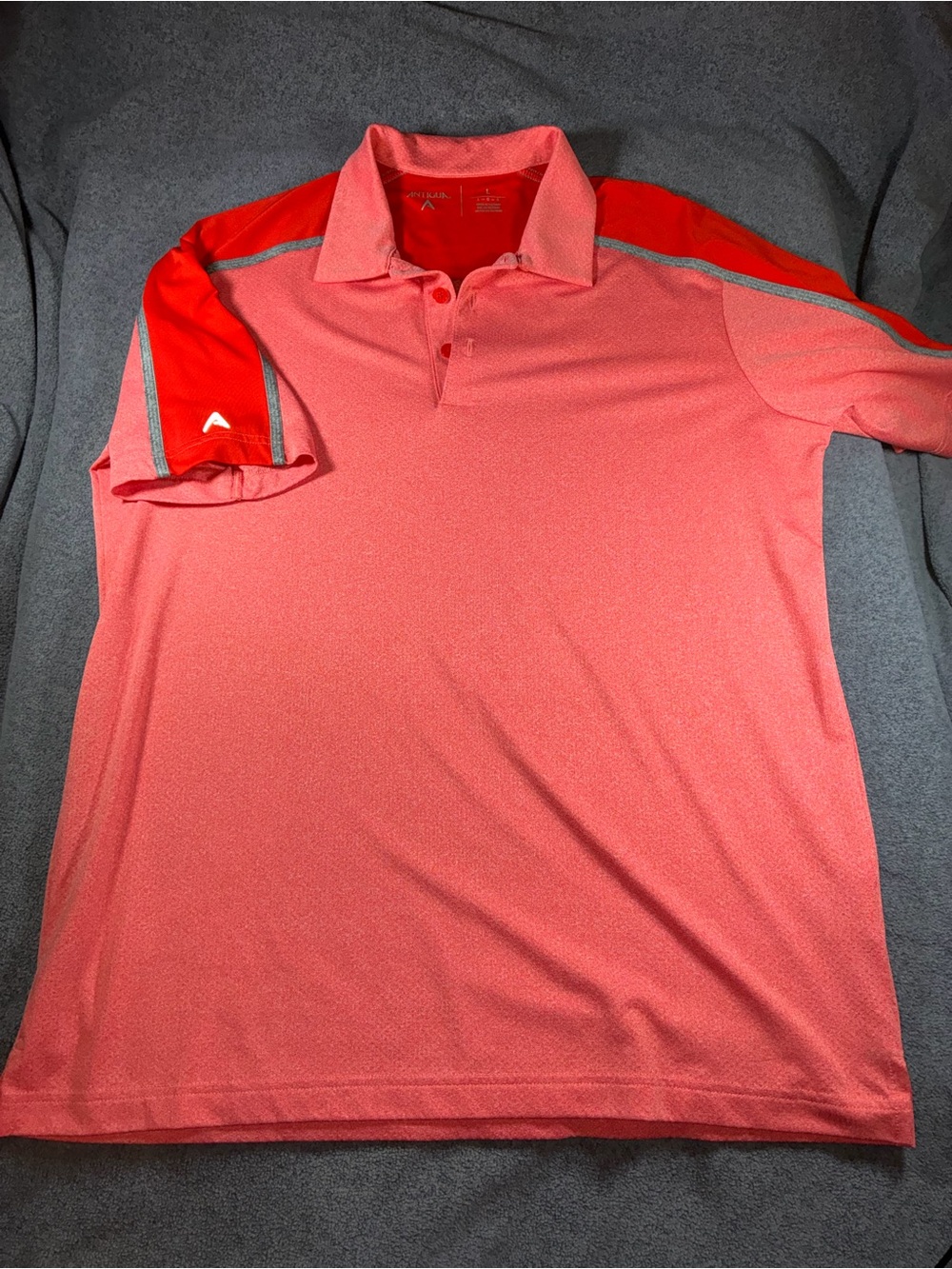 Antigua Men's Coral Golf Performance Polo Shirt